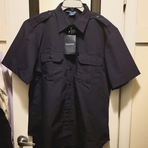 Blue uniform shirt size L